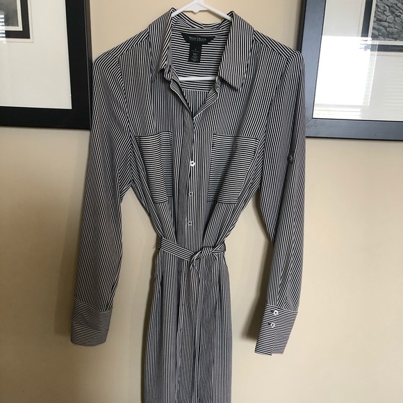 Vanessa™ | Belted Striped Shirt Dress